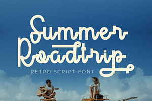 Summer Roadtrip - Retro Script Font