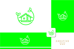 Green house Eco logo design template, a Branding & Logo Template by art_creater