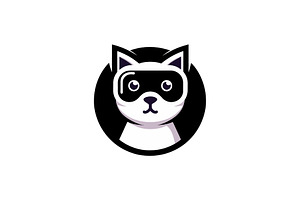 minimalist cat vr logo
