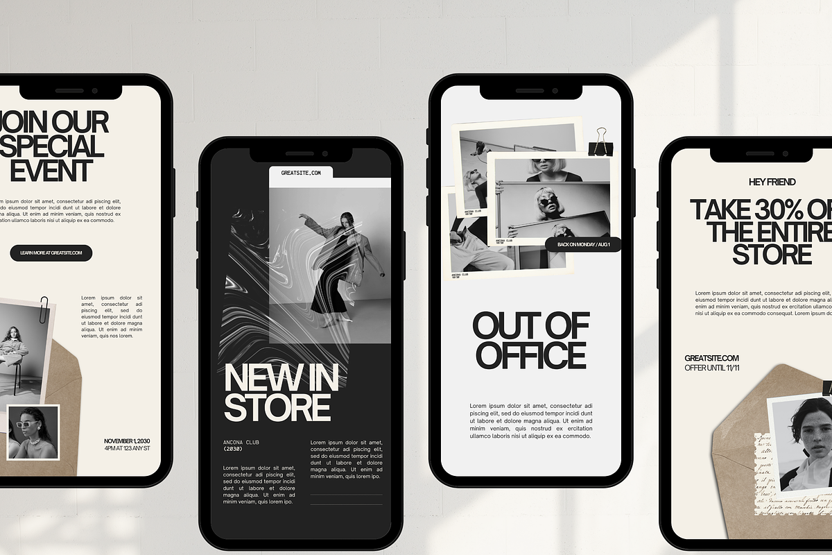 Modern Instagram Stories Posts Canva, a Social Media Template by ...