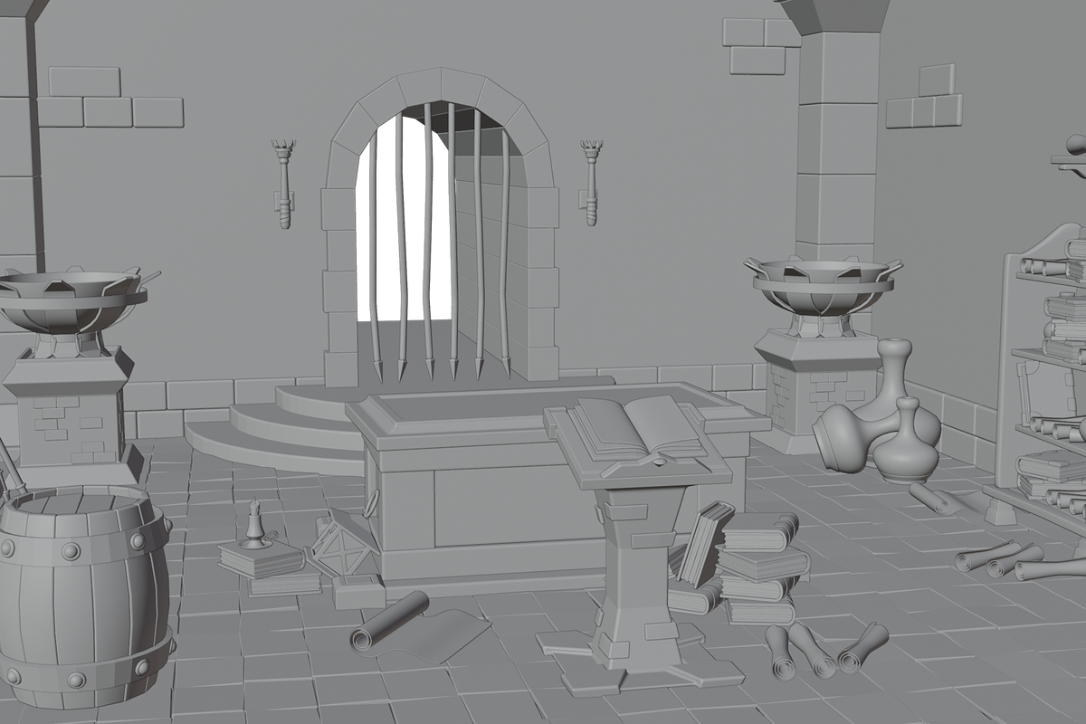 Medieval Tomb 3D Scene, a Scene 3D Model by Dudukbersama (Photo 2 of 3)
