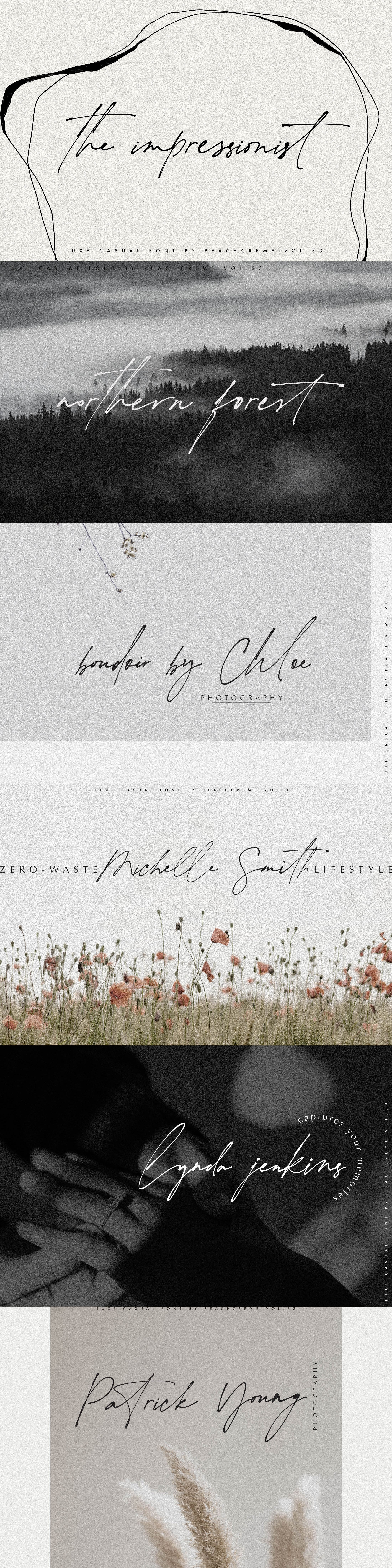 The Impressionist // Luxe Chic Font by Peachcreme | Creative Market