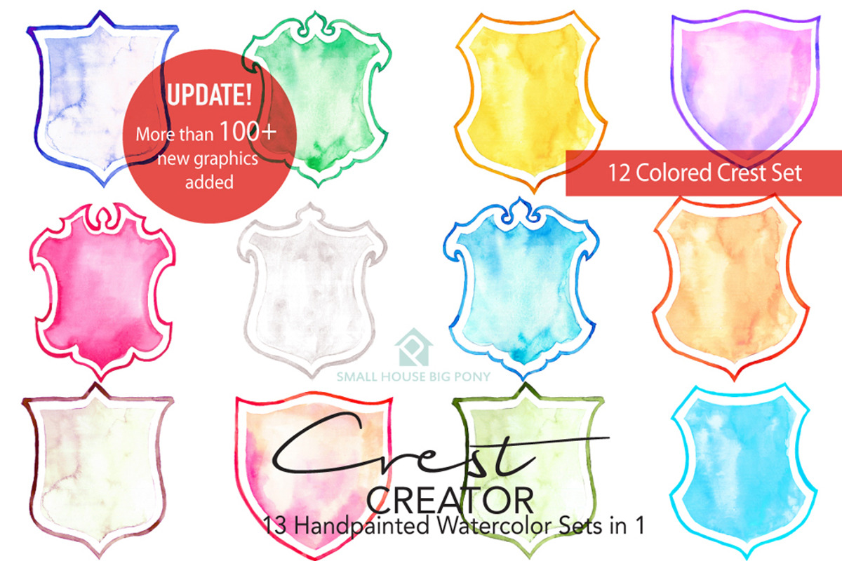 Crest Creator - Creative Bundle Set, an Illustration by SmallHouseBigPony (Photo 10 of 23)