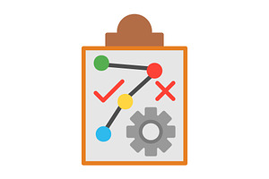 Strategy Flat Icon, an Icon by Pexelpy