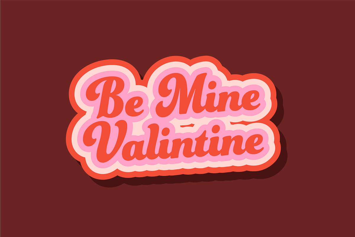 LOVE RETRO STICKERS, a Decorative Illustration by Mark Skitsky (Photo 5 of 5)
