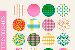 Procreate 2-Tone Pattern Brushes