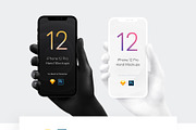 Black & White Mockup Hands iPhone 12, an iPhone Mockup by Pierre Borodin (Thumbnail 7 of 7)