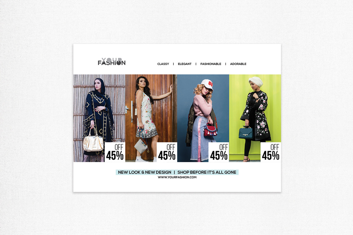 Fashion Postcard Flyer, a Card Template by BetterSry (Photo 4 of 7)