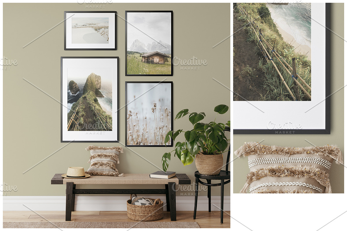 Frame & Wall Mockup Bundle, a Print Template by Yuri-U (Photo 15 of 25)