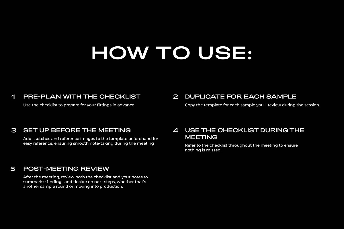 Fashion Fit Template and Checklist, a Templates & Theme by The Fashion Work Store (Photo 3 of 5)