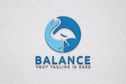 Circle Stork Bird Animal Logo, a Branding & Logo Template by jongcreative (Thumbnail 1 of 4)