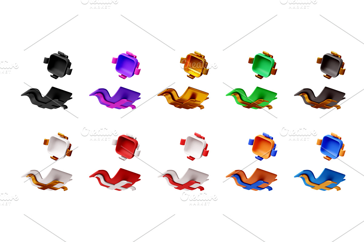 3D Gift box and open gift box icon, an Object Illustration by Abscent