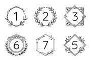 Bundles Set Floral Wedding Icons, an Outline Icon by adenpinkstore (Thumbnail 8 of 44)