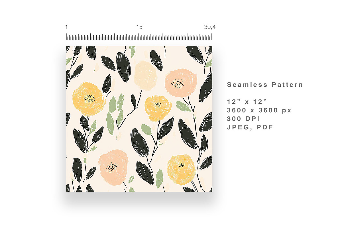 6 Seamless Pattern: Botanical Draw, a Pattern Graphic by StudioCitra (Photo 5 of 10)