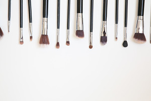 Makeup brush collection 06 stock photo containing makeup and beauty