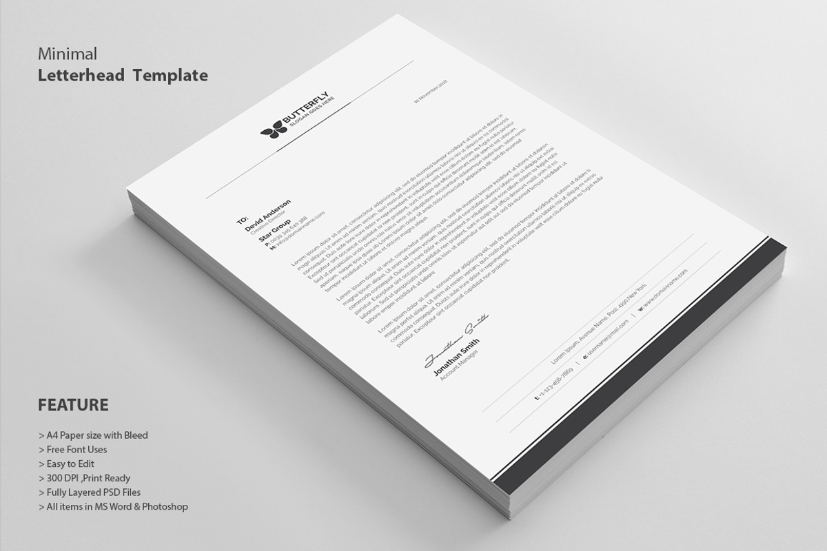 Letterhead, a Stationery Template by deviserpark (Photo 1 of 3)