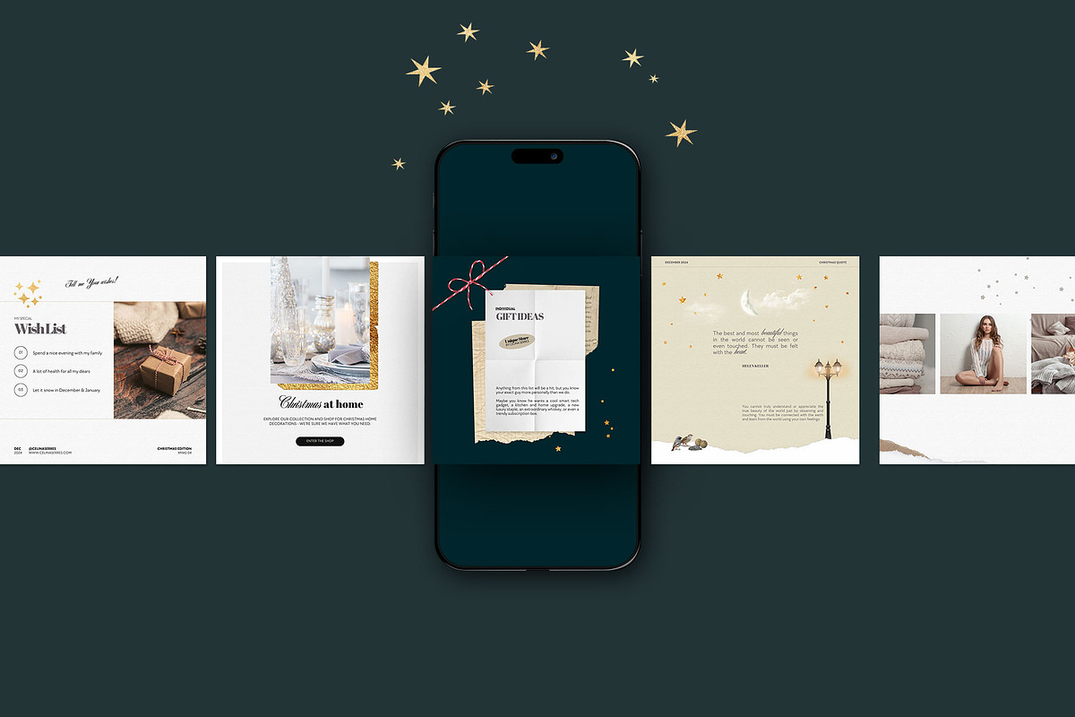 Christmas Social Media Kit - Canva, a Social Media Template by Imagination Area (Photo 2 of 8)