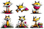 Summer Fox Enjoy Watermelon Clipart, an Illustration by DreamPrint404 (Thumbnail 5 of 7)