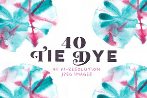 19 Tie Dye Photoshop Stamp Brushes