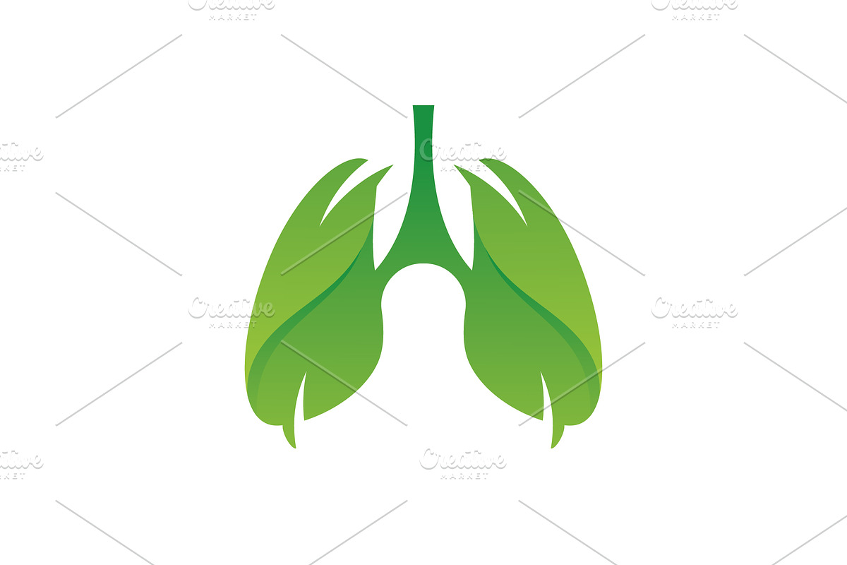 lungs logo icon vector illustration, a Branding & Logo Template by T.Vooka