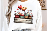 Valentines Cupcakes Clipart PNG, an Illustration by SinaCreation (Thumbnail 5 of 11)