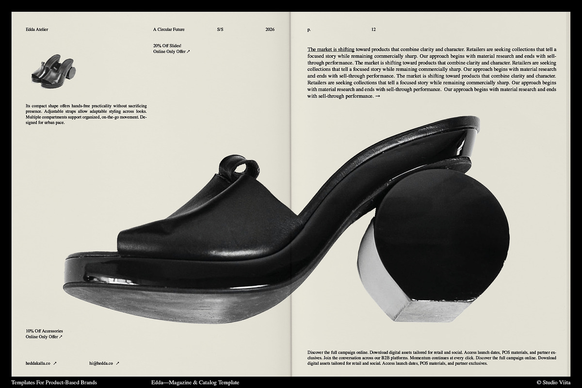 ID Brand Bundle: 2 Magazines + Deck, a Magazine Template by Studio Viita (Photo 7 of 24)