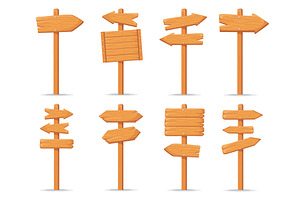 Wooden direction signs. Wood, an Object Illustration by Stock-Smart-Start