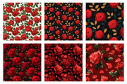 Red Roses Seamless Patterns, a Texture Illustration by Dream Creation (Thumbnail 4 of 5)