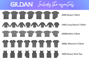 Gildan Essentials Mockup Collection