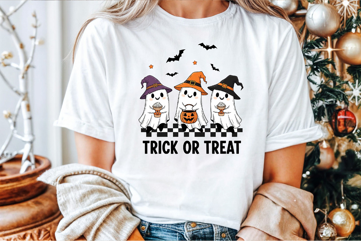 Trick or Treat Ghost Coffee Hallowee, an Illustration by Sublimation Artist (Photo 5 of 9)