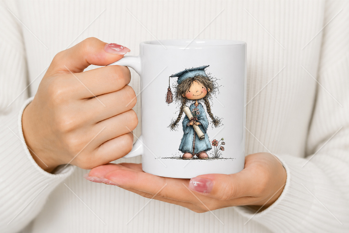 Whimsical Graduation Kids Clipart, a Seasonal Illustration by Canvas Craft (Photo 9 of 10)