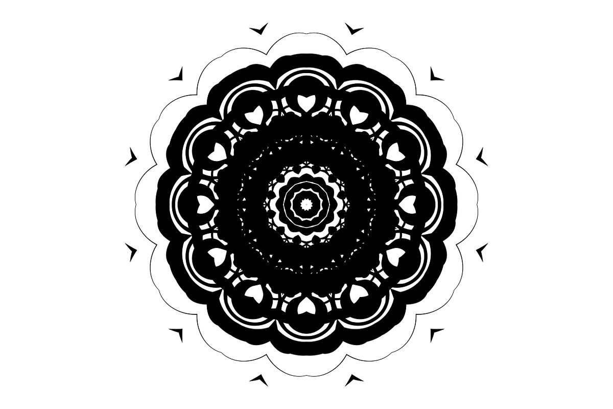 Artistic Mandala Vector Collection, a Decorative Illustration by NJ Himel (Photo 6 of 101)