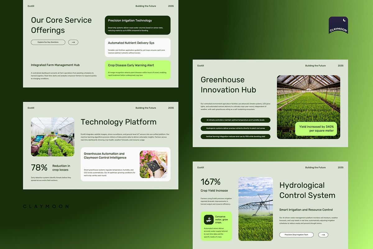Smart Agriculture Pitch Deck, a Presentation Template by Claymoon Lab (Photo 4 of 7)