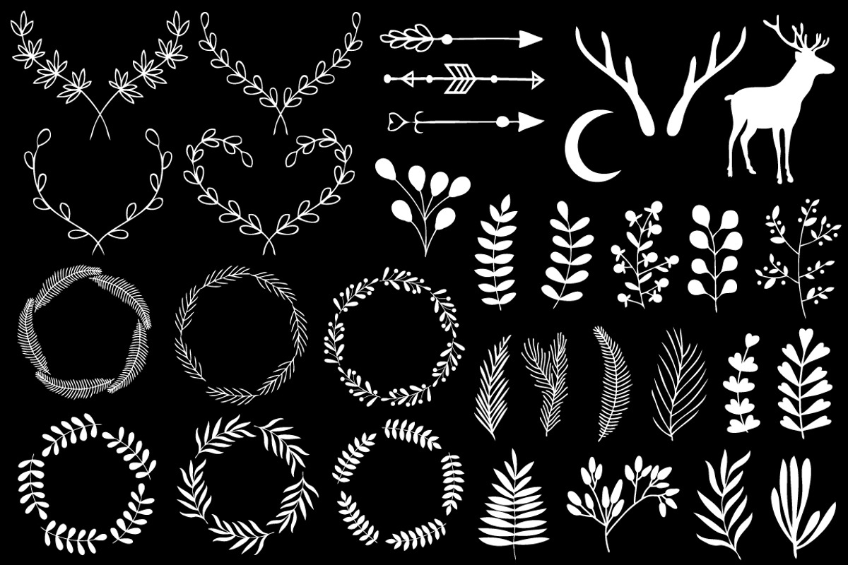 66 Hand sketched elements for design, an Illustration by lokko studio (Photo 3 of 4)