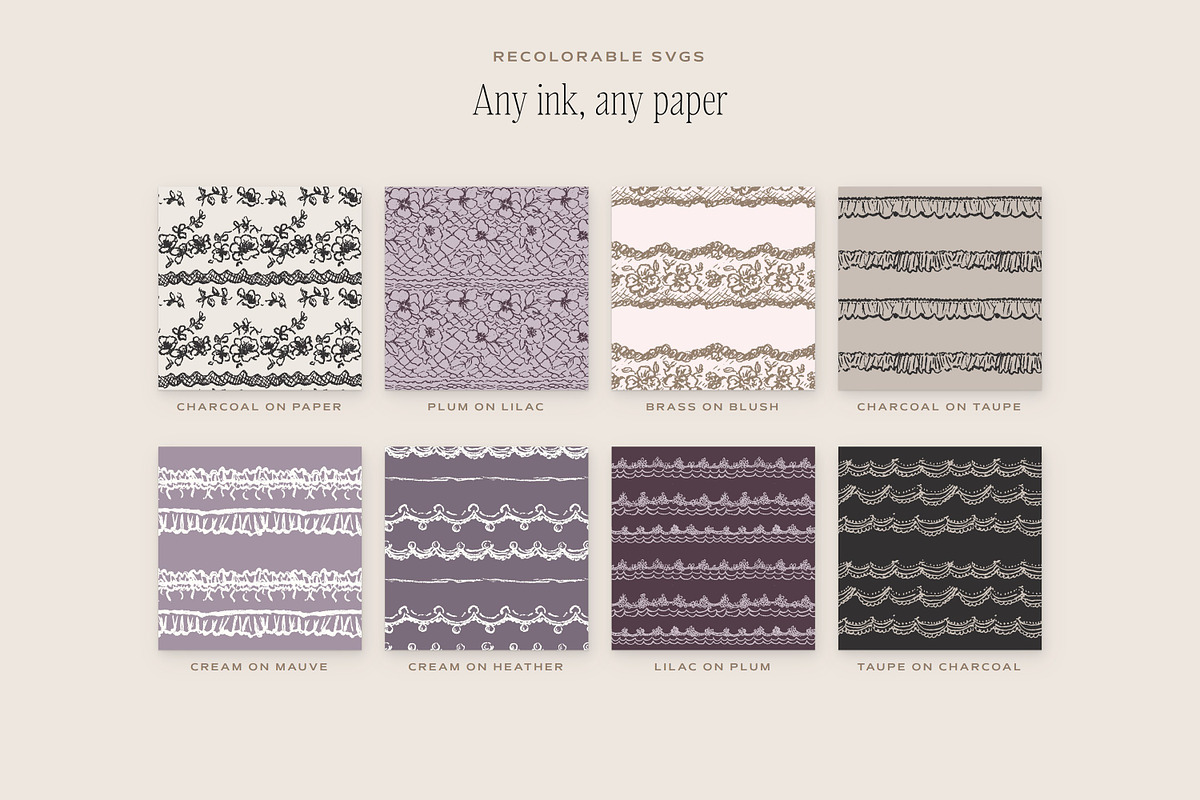 Lace & Trims Seamless Pattern Bundle, a Pattern Graphic by The October Creative (Photo 7 of 12)