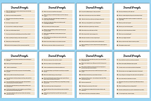 Editable 365 Journal Prompts Canva