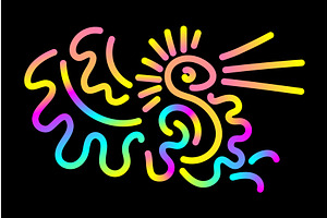Vector Background with Swoosh Lines, an Illustration by Zimages