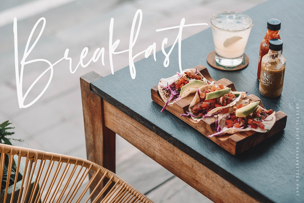 Crystal Dust - Handwritten Font, a Script Font by Megi Satyo Widodo (Photo 9 of 18)