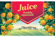 Summer fruity landscape, a Food Illustration by Countryside life (Thumbnail 11 of 13)