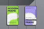 Frame Poster Mockup, an Advertising Mockup by Permadi Creative (Thumbnail 2 of 5)
