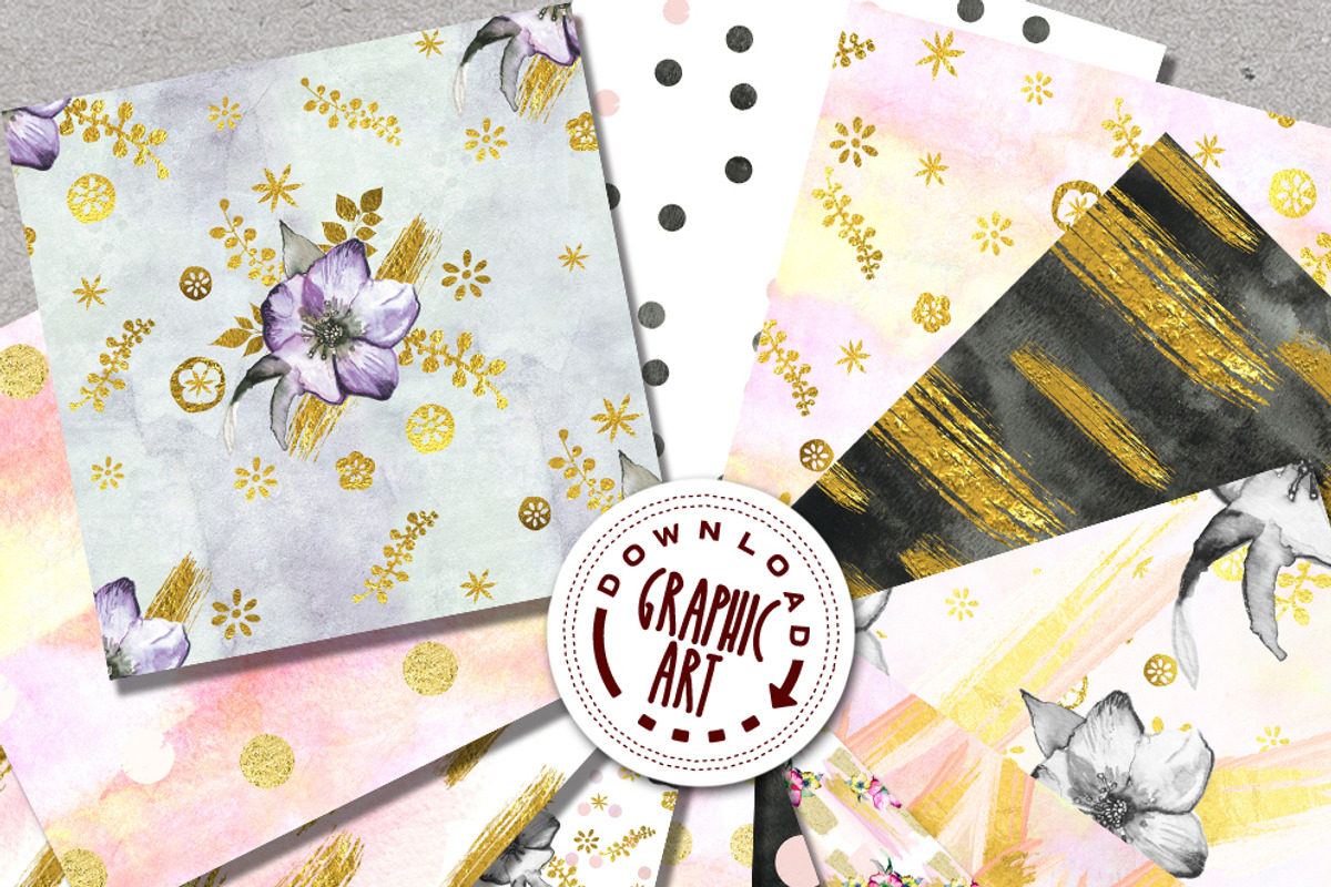 Seamless Gold Dots Pattern, a Pattern Graphic by Download Graphic Art (Photo 2 of 5)