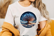 Dreaming tree Sublimation Clipart Bu, an Illustration by SVGArt (Thumbnail 5 of 8)