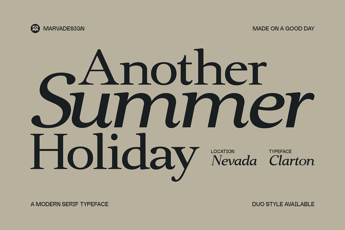 Clarton - Elegant Serif Font, a Serif Font by Marvadesign (Photo 7 of 9)