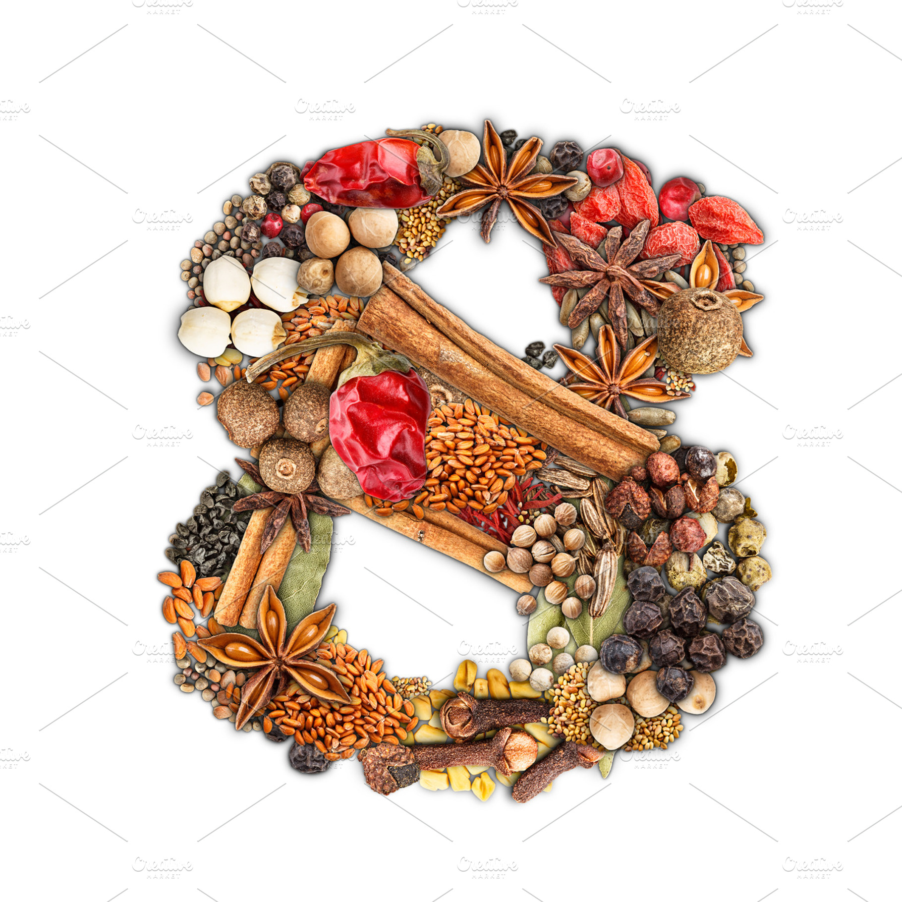 Spices number containing spice, number, and 8