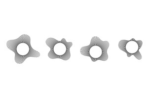 Circular sound wave patterns with, an Illustration by YuliiaOsadcha