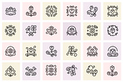 100 Floral Design Icons, an Outline Icon by lavinialorena (Thumbnail 2 of 5)