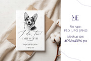 Boho 5x7 Greeting Card Invite Mockup, an Advertising Mockup by Mie Mockup Studio (Thumbnail 6 of 7)