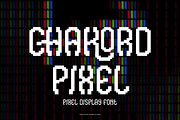 Chakord Pixel Font, a Sans Serif Font by Iqsiart Studio (Thumbnail 1 of 8)