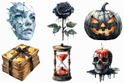 Dark Halloween Sublimation Clipart, an Illustration by Craft Nest (Thumbnail 4 of 6)