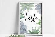 Watercolor Succulent Graphics Bundle, an Illustration by DailyMiracleDigitals,LLC (Thumbnail 5 of 9)